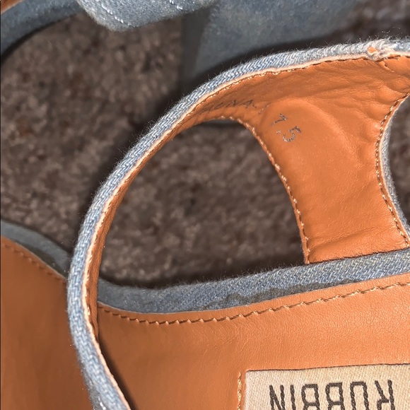 Denim Block Heels - Picture 5 of 5